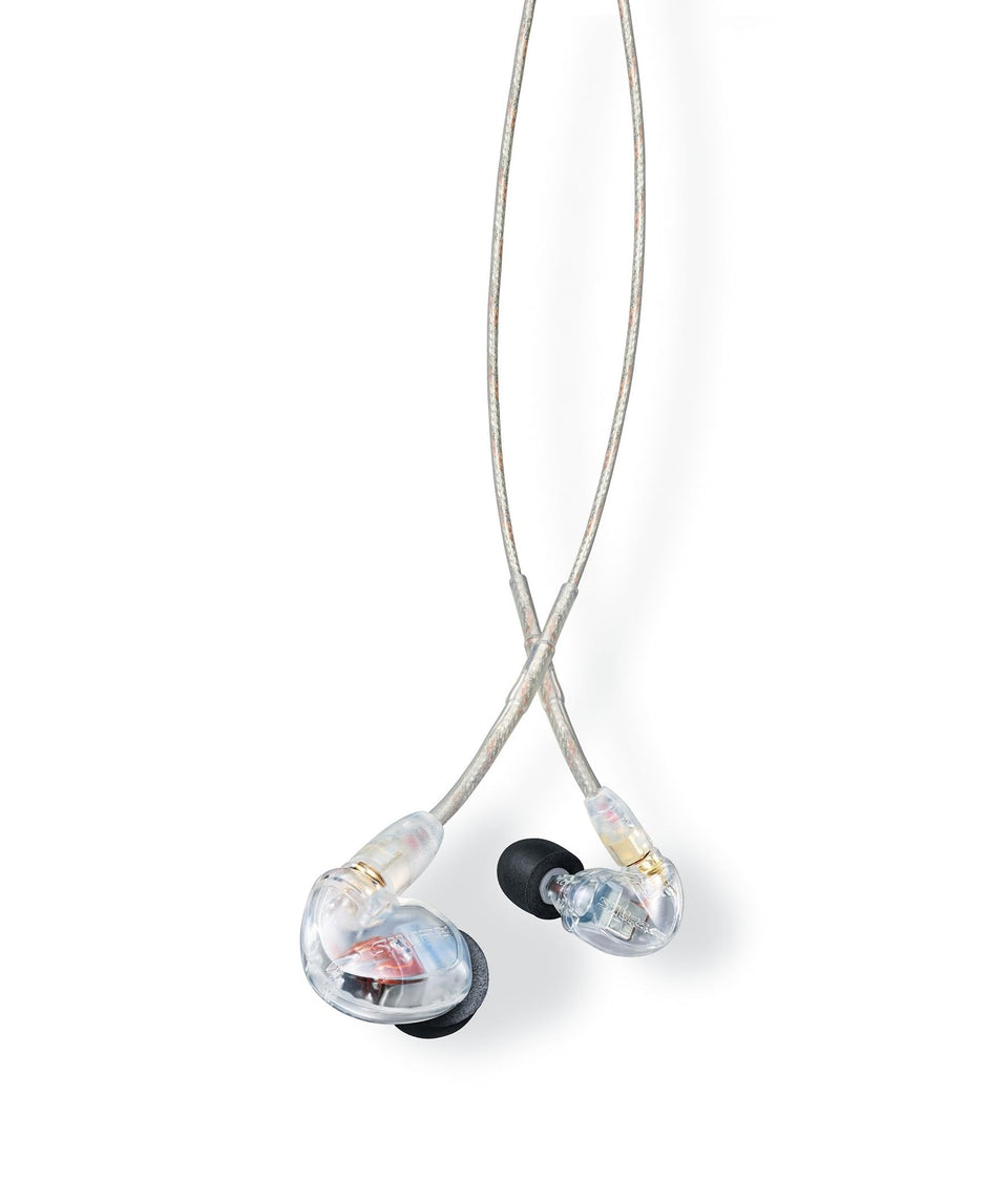 Shure SE425 dual-driver clarity for precise audio reproduction.