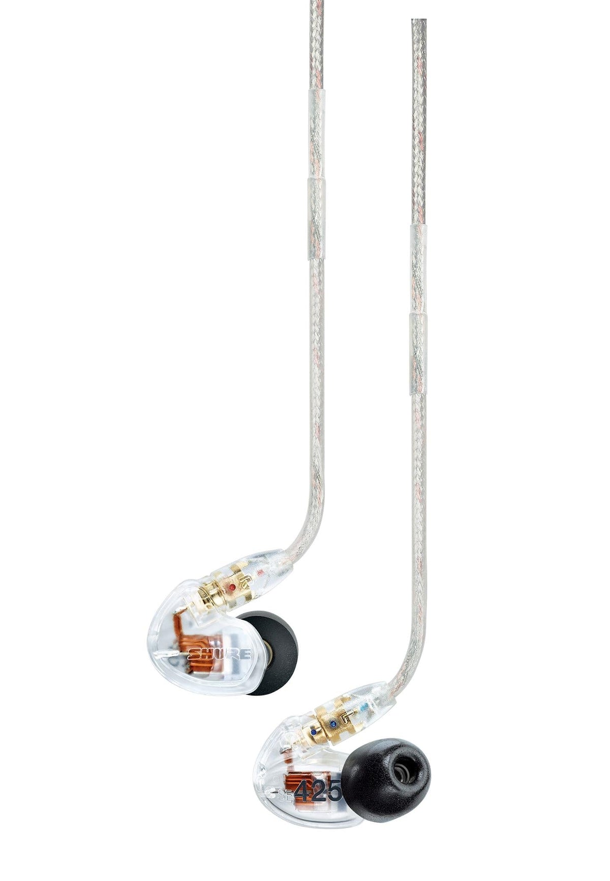 Shure SE425 gold-plated MMCX connector ensures reliable connections.