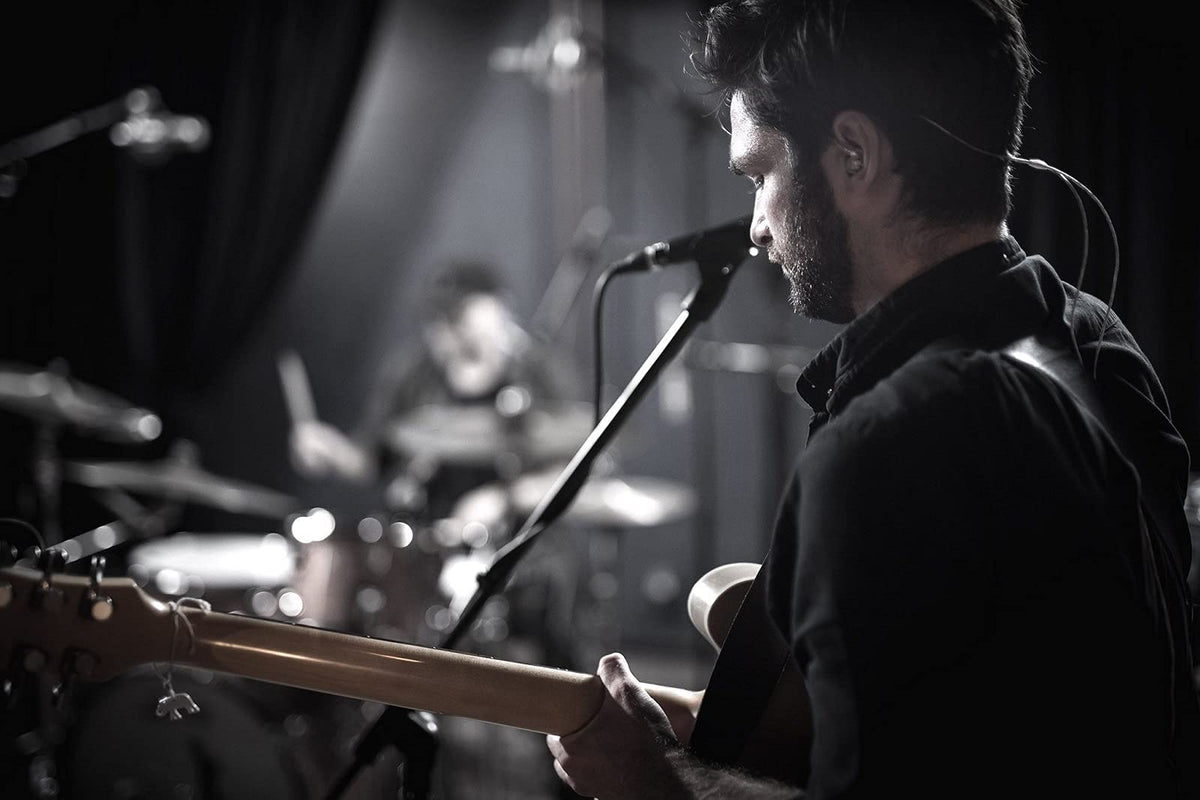 Shure SE535 Pro with triple HD drivers delivering precise highs and controlled lows.