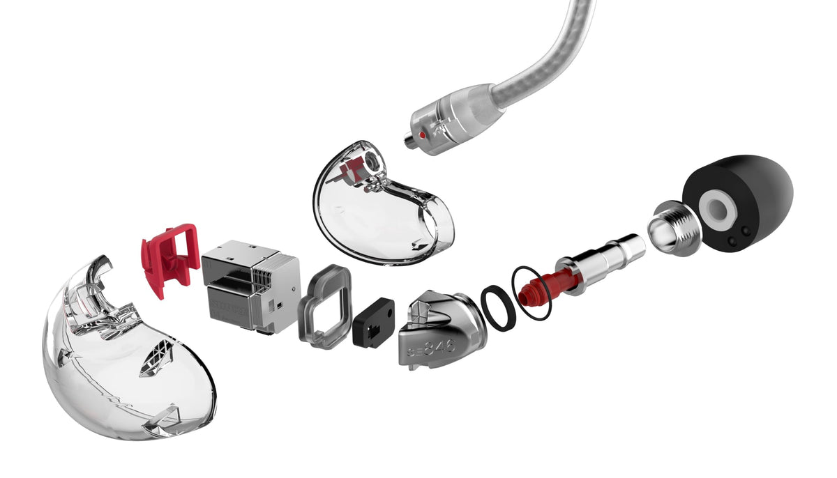 Shure SE846 Gen 2 interchangeable filters support personalized sound.