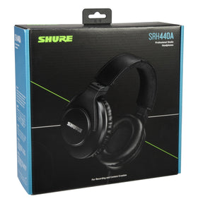 Shure SRH440A ideal for monitoring, editing, and critical listening in various environments.