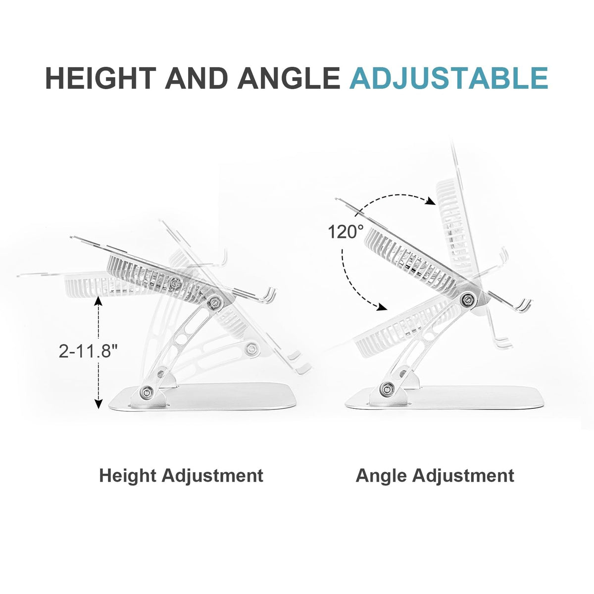 SHUWEI height adjustment in use demonstrating ergonomic eye-level benefit