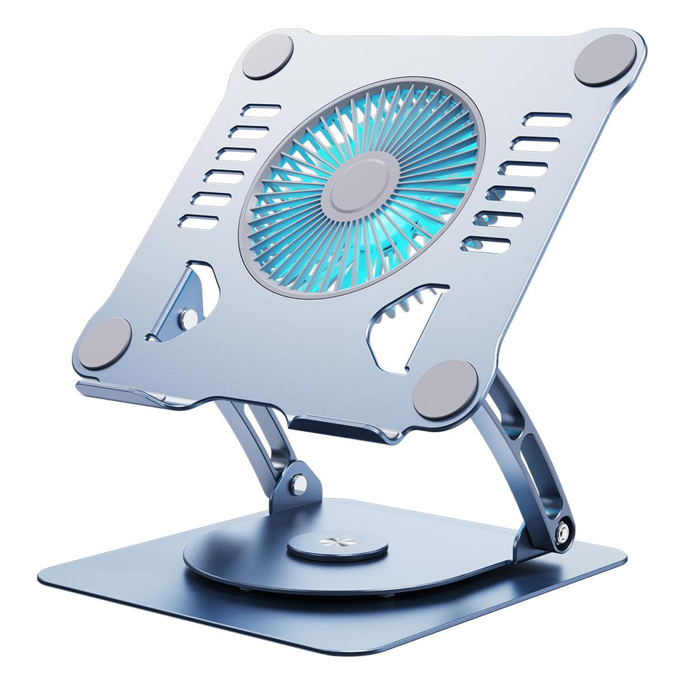 SHUWEI rotating stand front view showing stable base and swivel benefit