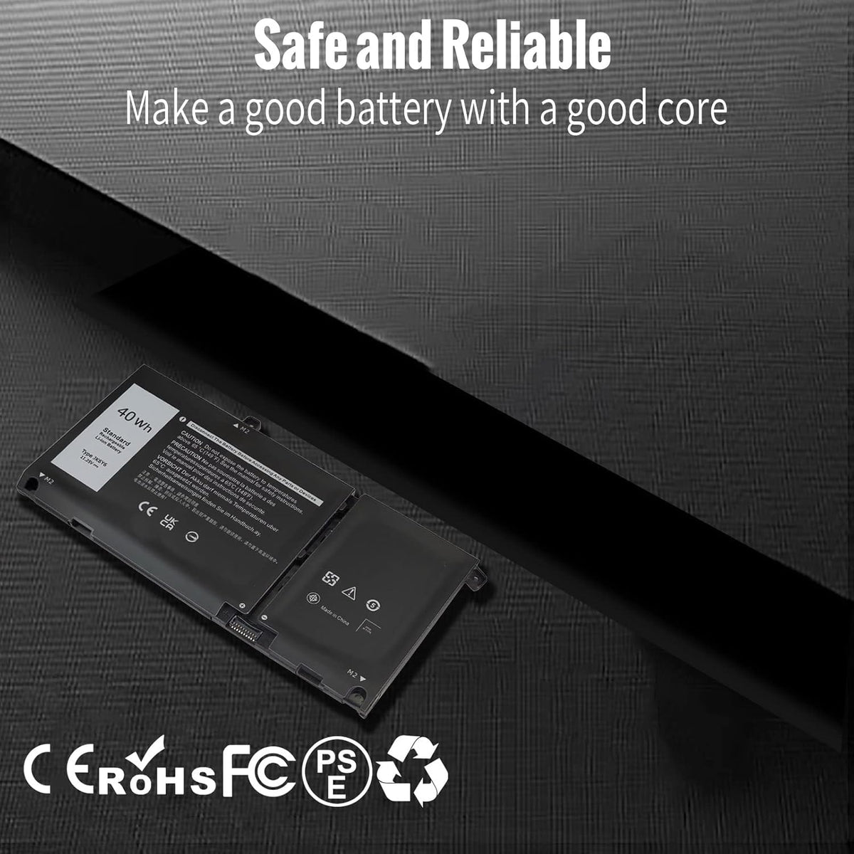 Shyarweyy 40Wh JK6Y6 battery for Dell 2-in-1 models enables flexible usage