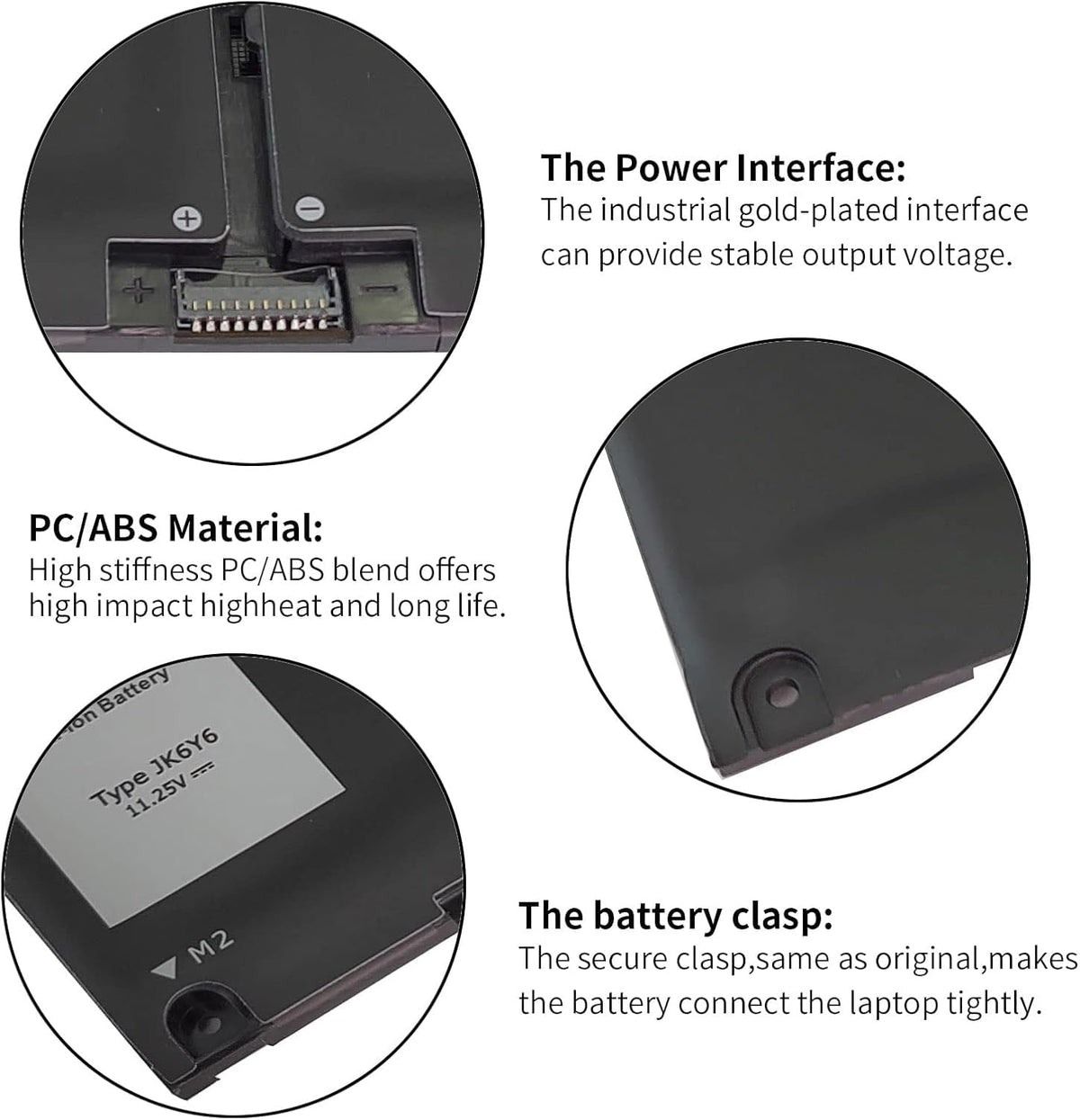 Shyarweyy 40Wh JK6Y6 battery for Dell 5401-5502 supports extended on the go productivity