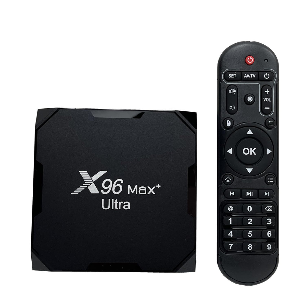 SHYSKY X96 Max Plus Ultra front view showing compact design and sleek finish, ideal for small entertainment centers