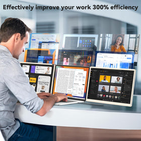 Siaviala portable monitor side tilt for ergonomic viewing.