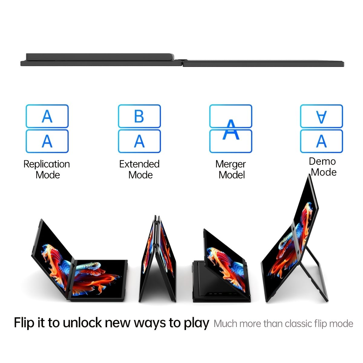Sibolan monitor with adjustable 180° kickstand and VESA mounting for ergonomic setups.