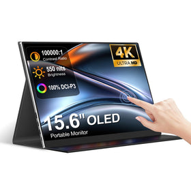 sibolan portable OLED 4K monitor front view showing vibrant color on the go