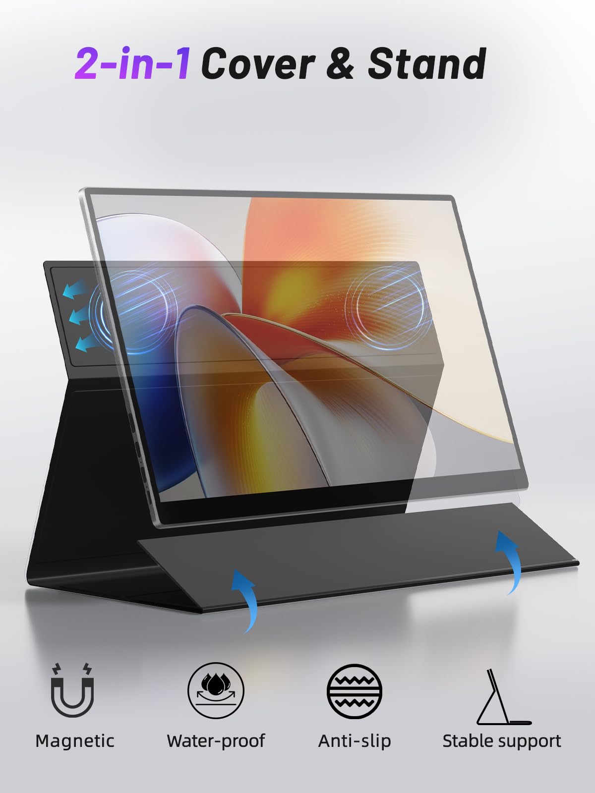 sibolan VESA mount back for wall or desk installation