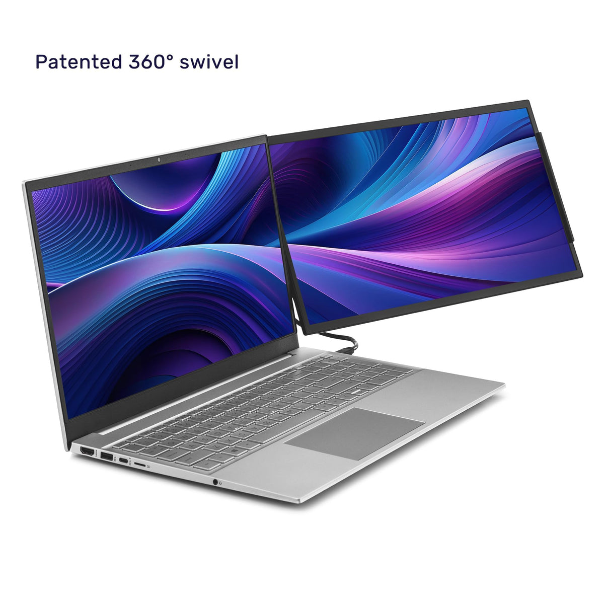 SideTrak Swivel quick USB-C connection simplifies setup and power.