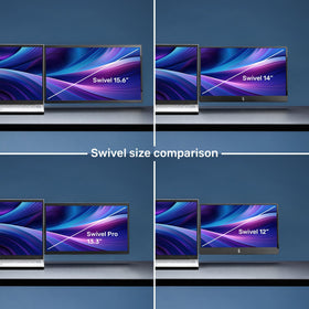 SideTrak Swivel ultra-thin bezels maximize screen space and portability.