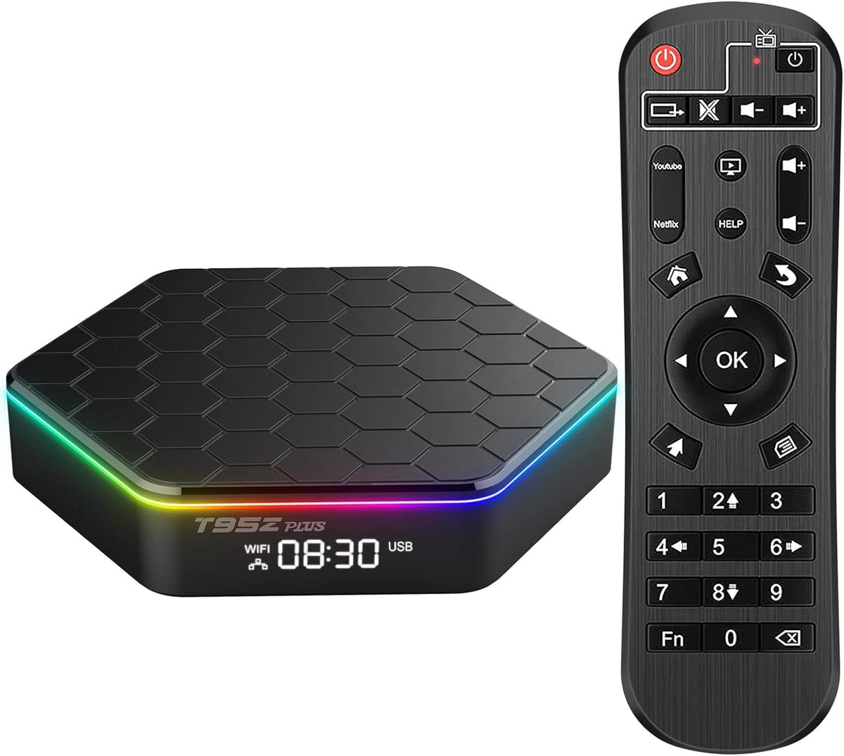 Sidiwen front view of the Android TV box showing compact design and easy setup