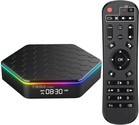Sidiwen front view of the Android TV box showing compact design and easy setup