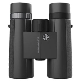 Sig Sauer Buckmasters binoculars eye-piece close-up showing twist-up eyecups for comfort.
