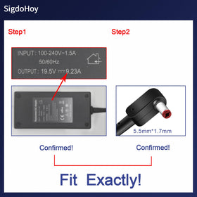 SigdoHoy 180W AC adapter ports provide versatile power delivery options.