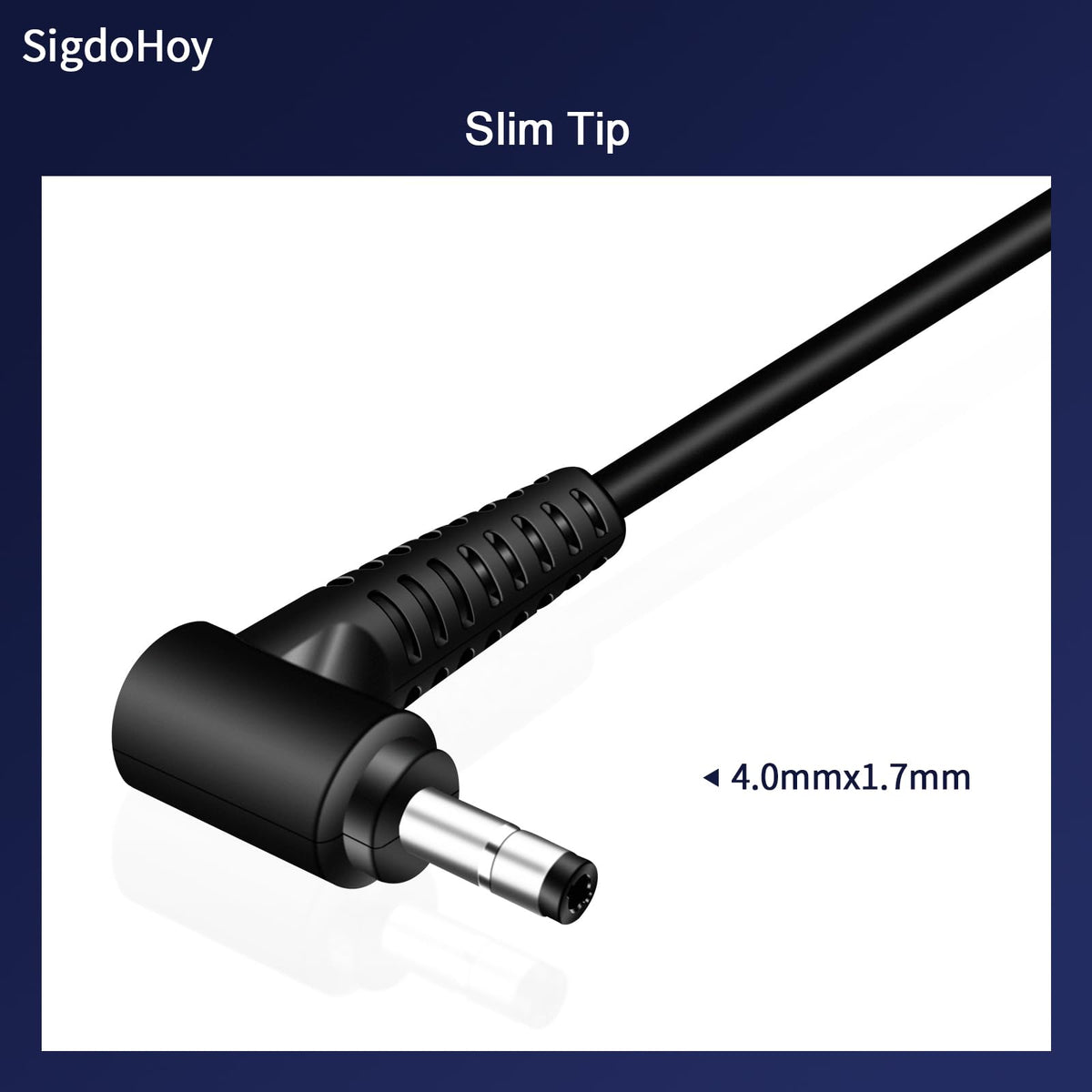 SigdoHoy 65W charger side view highlighting slim profile for travel