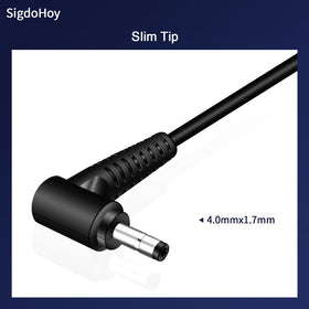 SigdoHoy 65W charger side view highlighting slim profile for travel
