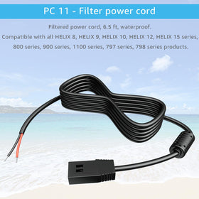 SigeIy PC 11 routed in a boat console for neat, safe installation