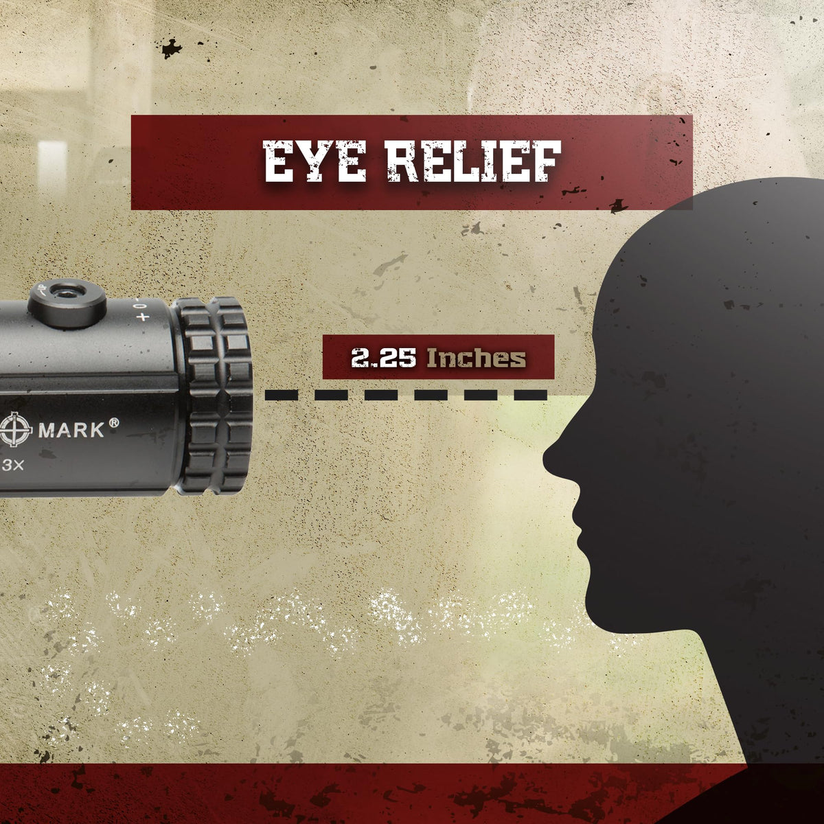 Sightmark T-3 Magnifier with 3x magnification for mid-range target clarity