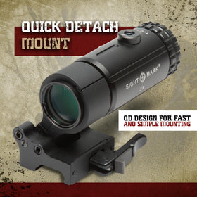 Sightmark T-3 Magnifier aluminum construction for rugged field use