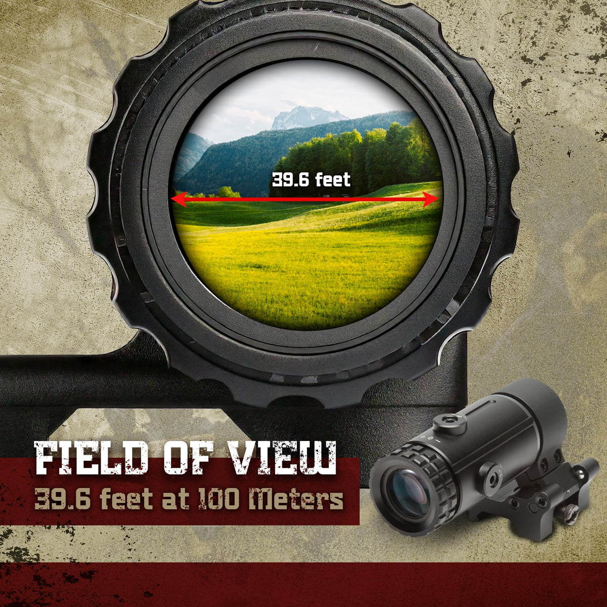 Sightmark T-3 Magnifier demonstrates co-witness alignment with primary sight