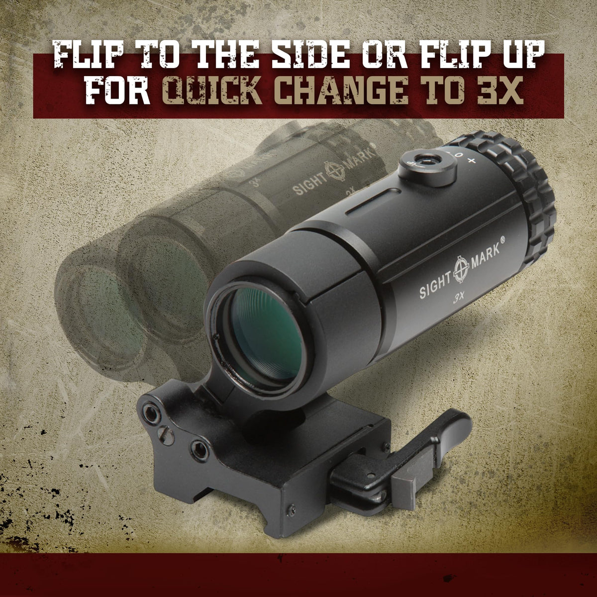 Sightmark T-3 Magnifier full multi-coated optics for better light transmission