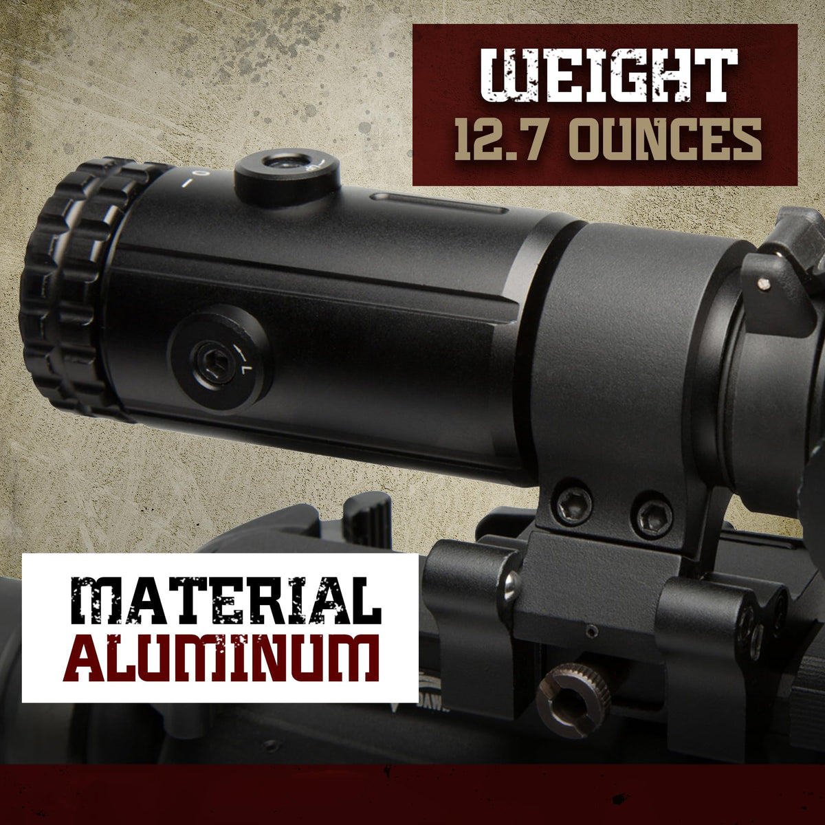 Sightmark T-3 Magnifier locking quick detach mount for secure removal