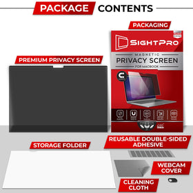 SightPro removed from laptop revealing magnetic strip for easy storage