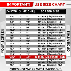 SightPro overlay showing filter dimensions for correct fit and measurement confidence benefit