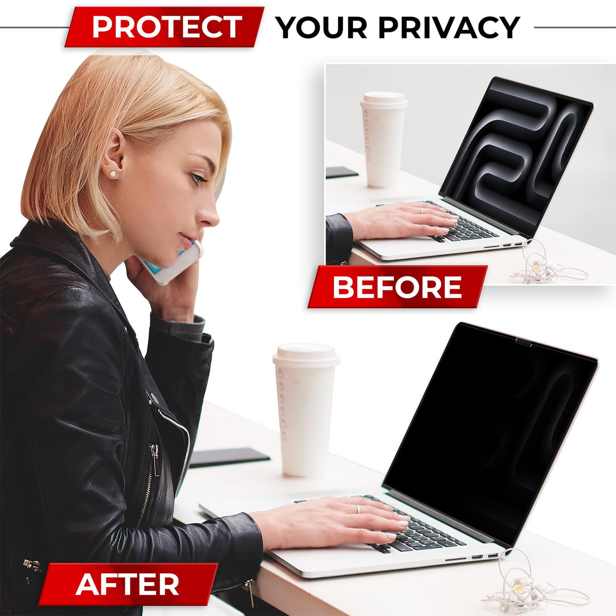 SightPro installed in airport workspace protecting sensitive data benefit