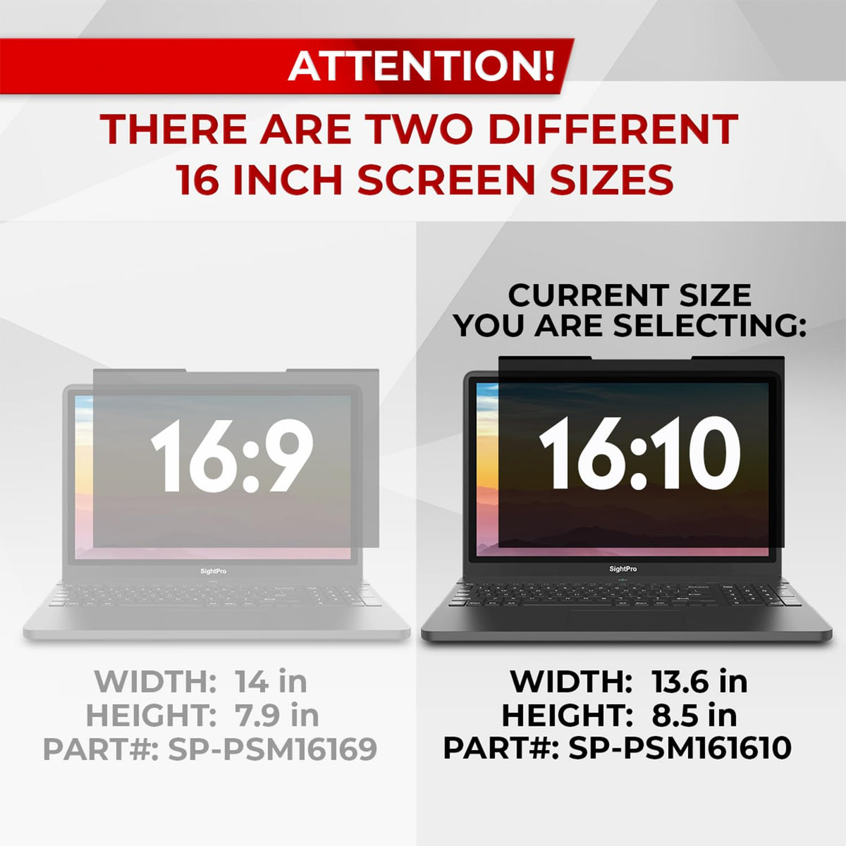 SightPro top bezel installation detail illustrating magnet placement and damage-free mounting benefit
