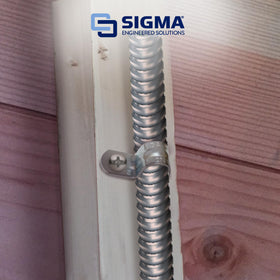 Sigma ProConnex BX strap neatly organizes cables for dry-location setups.