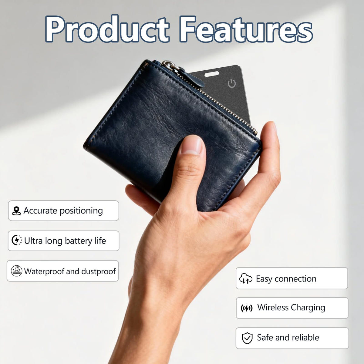 SIGNALFI card submerged in water illustrating IP68 resistance for travel durability