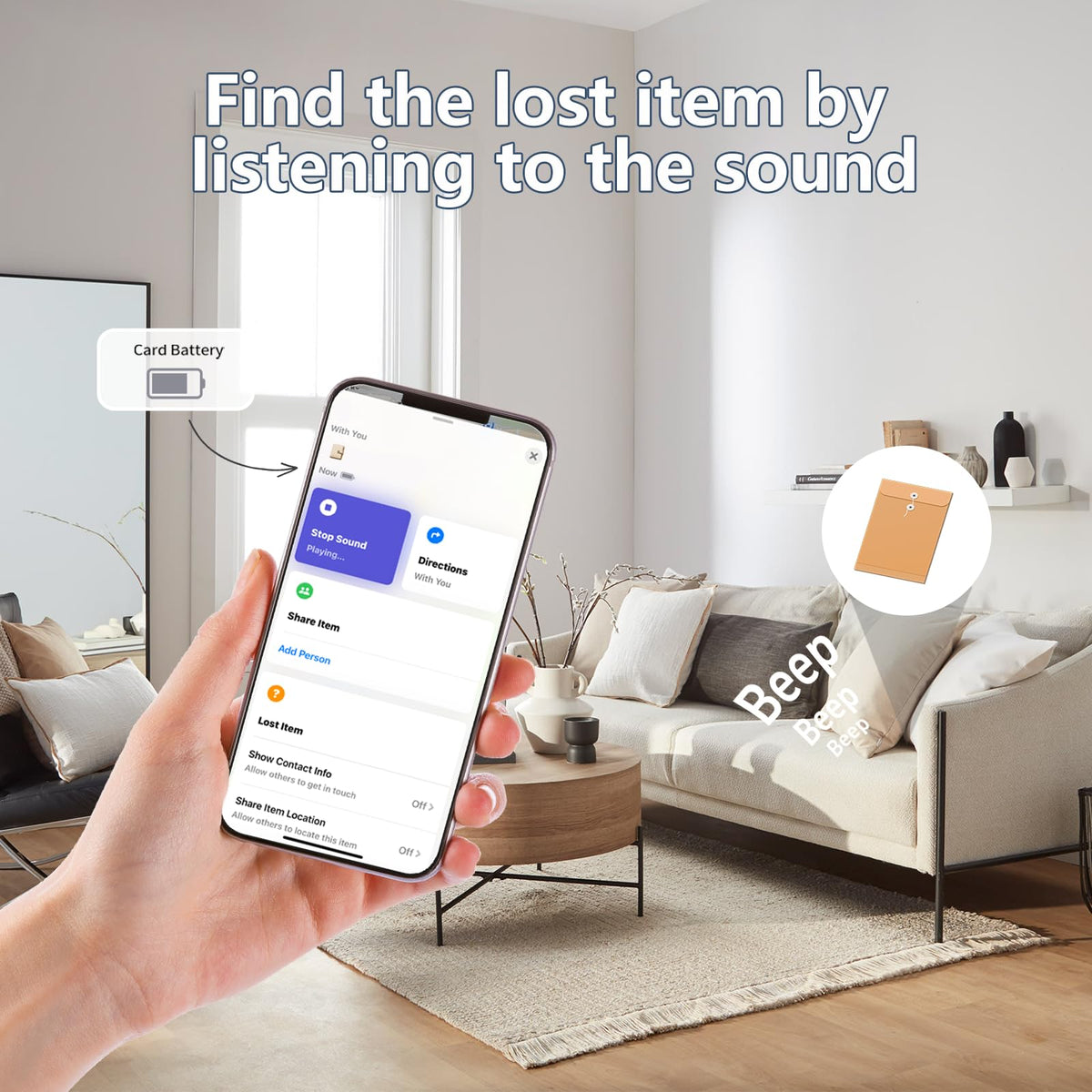 SIGNALFI card on a wireless charging pad showing easy Qi recharge convenience