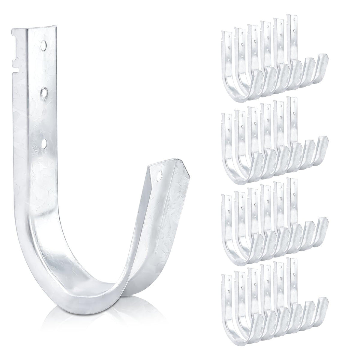 SIHAI 25-Pack J-Hooks install-ready on drywall for secure cable routing.