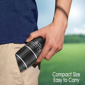 Sihea monocular used for birdwatching in nature showing clear distant-detail benefit