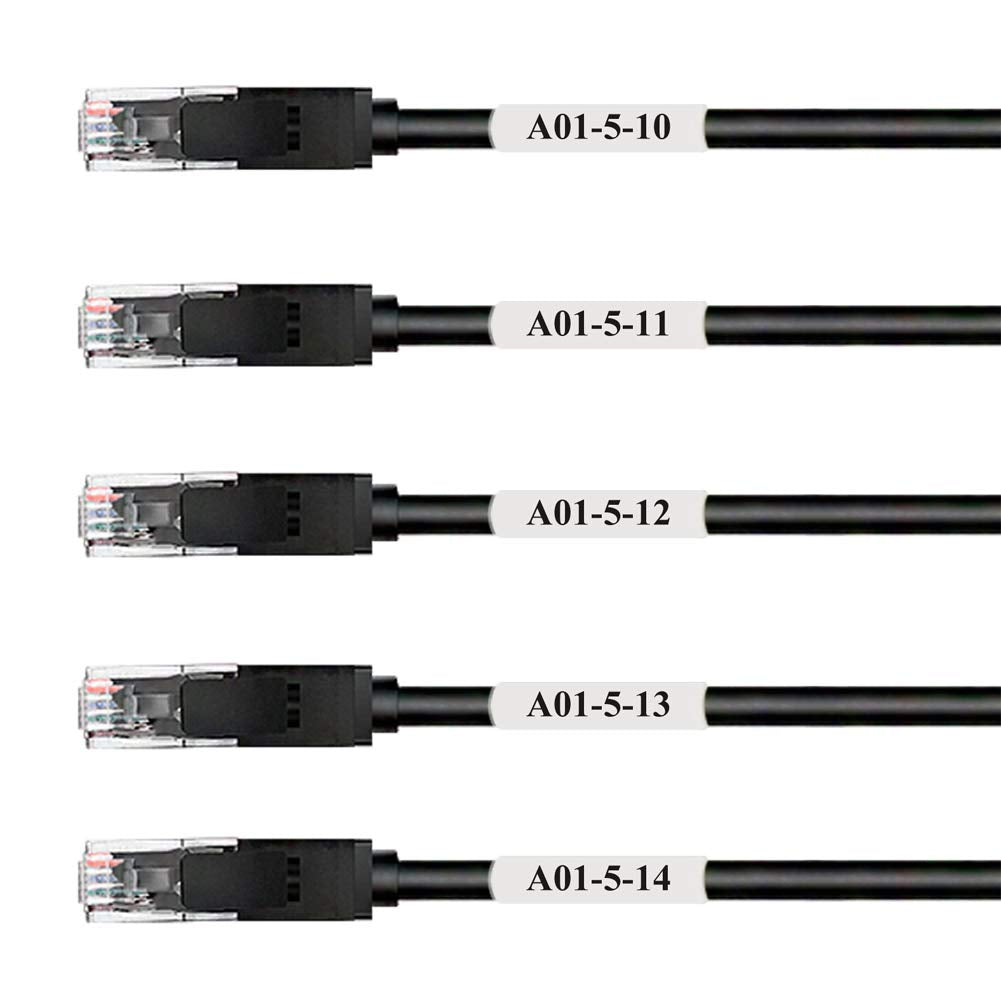 Ideal for cables, shelves, and equipment labeling in busy spaces.