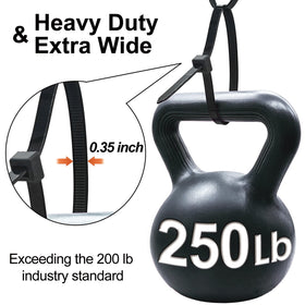 SiKuLin zip ties with 250 lb tensile strength for tough projects.