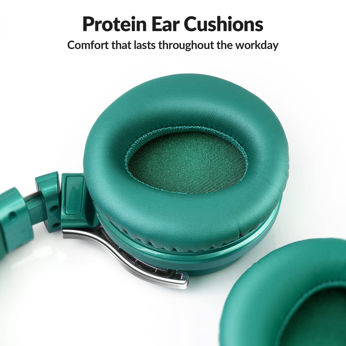 Silensys E7 lightweight design with protein earpads for all-day comfort.
