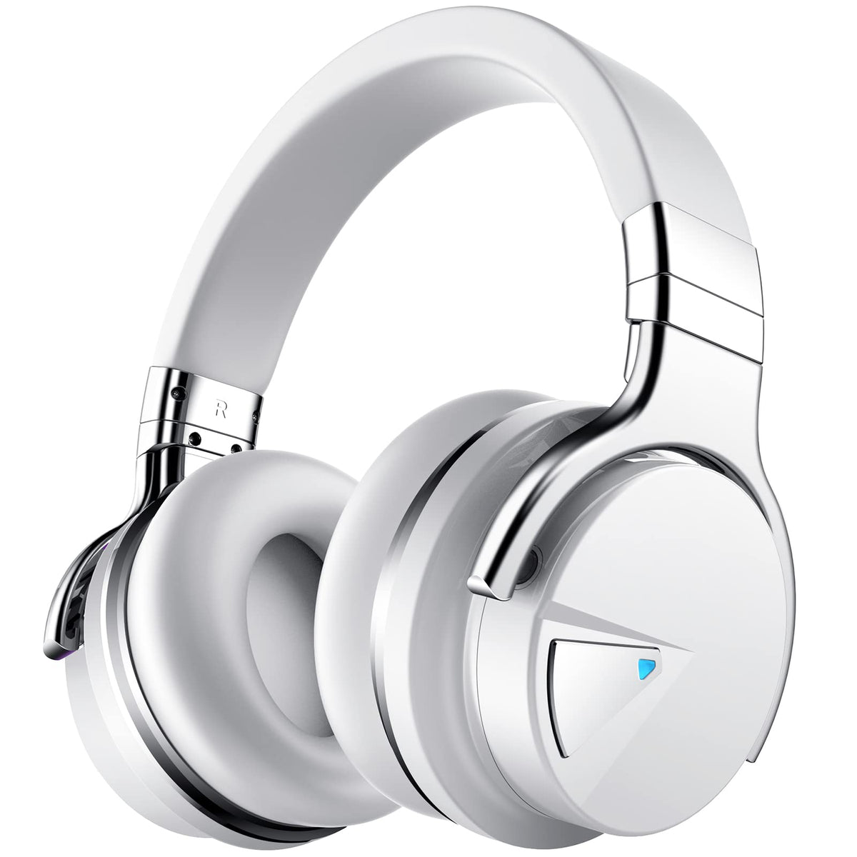 Silensys E7 noise-cancelling headphones front view for travel and work