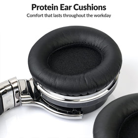 Silensys E7 protein earpad texture emphasizing softness for long wear