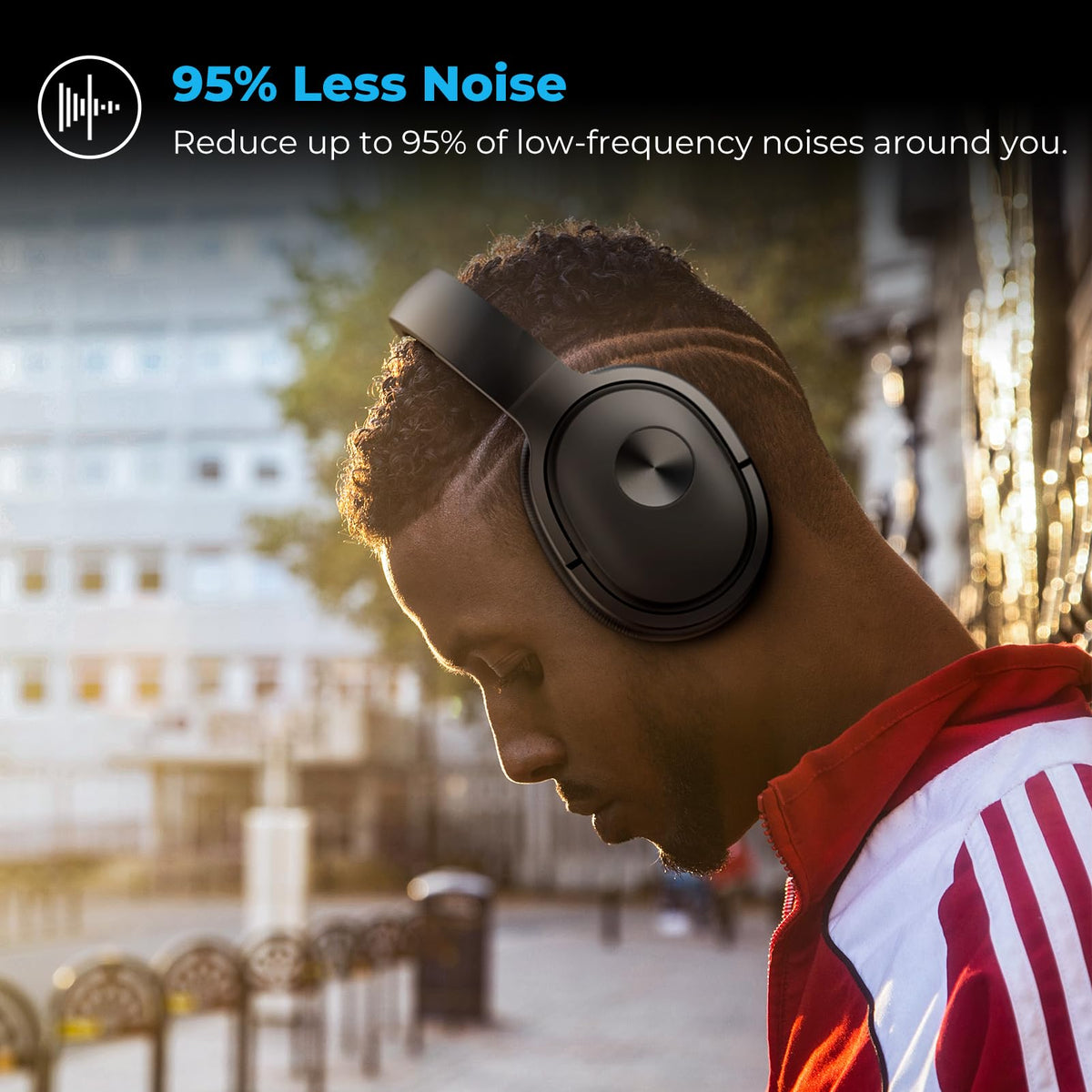 Silensys earcup interior showing 40mm driver for richer hi‑fi sound benefit