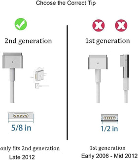 SiliconV 85W MacBook charger amber LED indicator during charging.