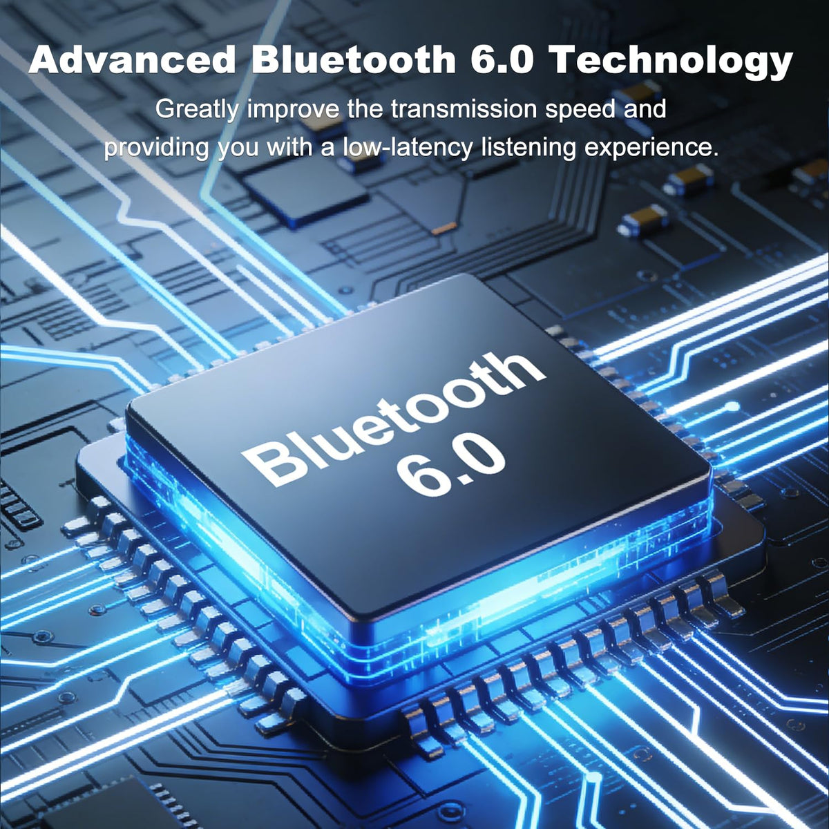 SilisoundTek Bluetooth 6.0 headphones with multi-device pairing for seamless connections.