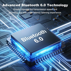 SilisoundTek Bluetooth 6.0 headphones with multi-device pairing for seamless connections.
