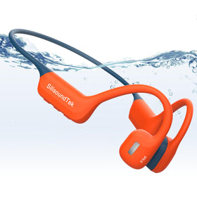SilisoundTek IP68 bone conduction headphones for swimming, waterproof and immersive underwater sound.