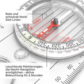 Silva Expedition 4 magnifying lens detail helping read fine map contours