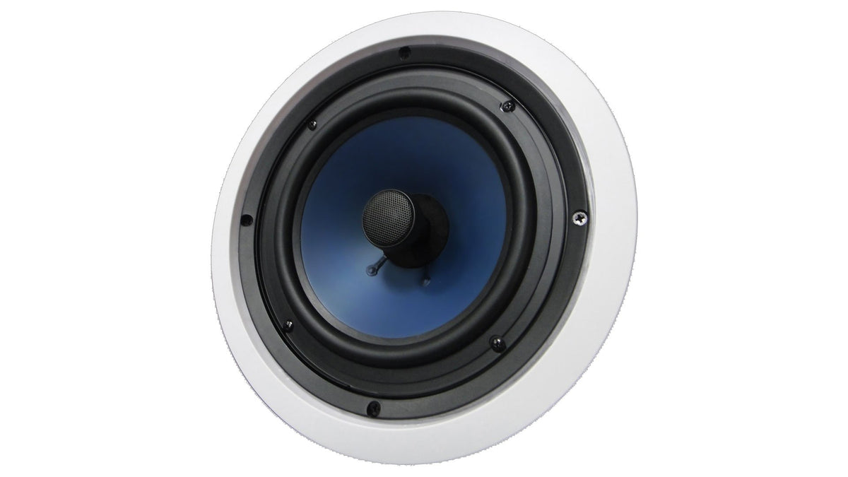 Silver Ticket 82C pivoting tweeter enables precise ceiling sound placement.