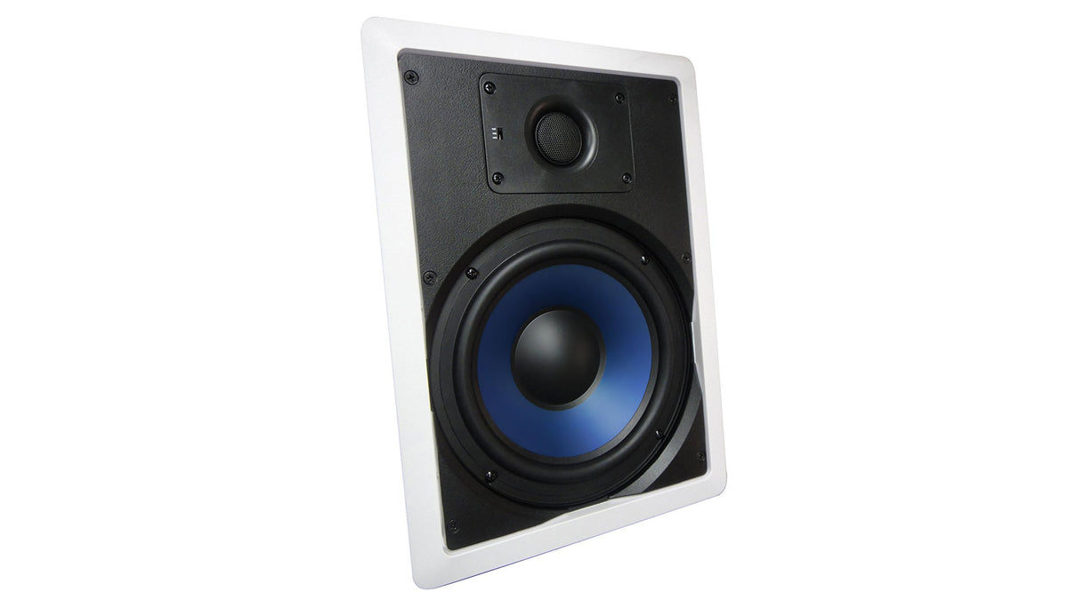 Silver Ticket 82W in-wall speaker with pivoting tweeter for precise sound placement.